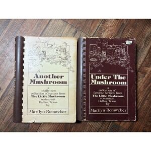 2 Under the Mushroom + Another Mushroom Cookbook Lot by Marilyn Cottagecore